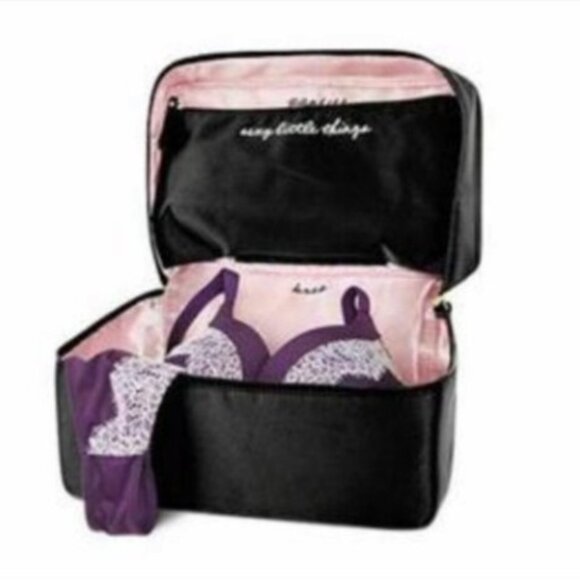 New Victoria's Secret Lingerie Travel Case Storage Train Case Sexy Little Things - Picture 1 of 10